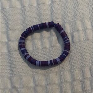 Purple and Blue Beaded Bracelet